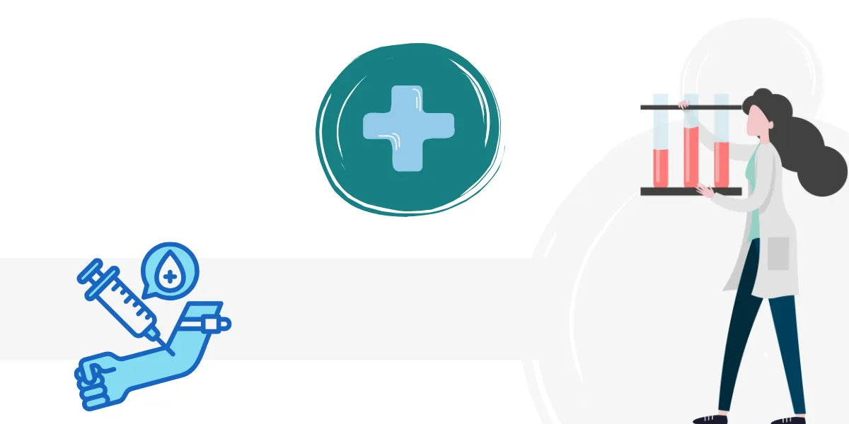 Phlebotomist in healthcare setting